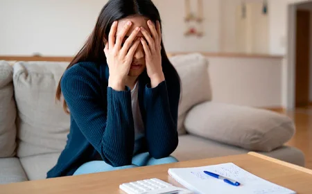 Девушка в стрессе 